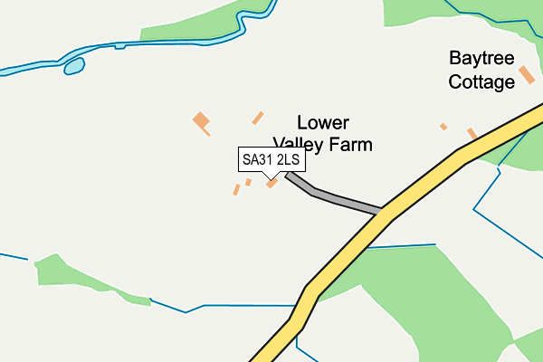 SA31 2LS map - OS OpenMap – Local (Ordnance Survey)