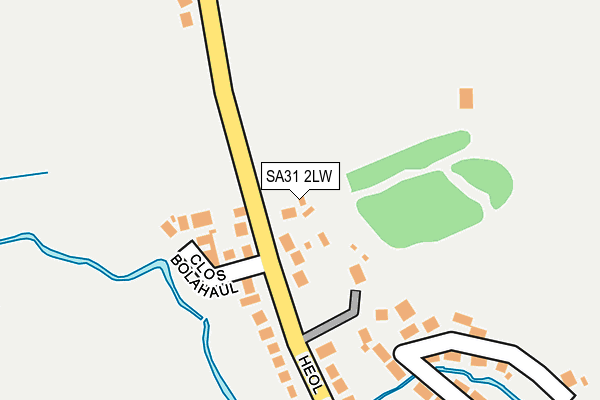 SA31 2LW map - OS OpenMap – Local (Ordnance Survey)