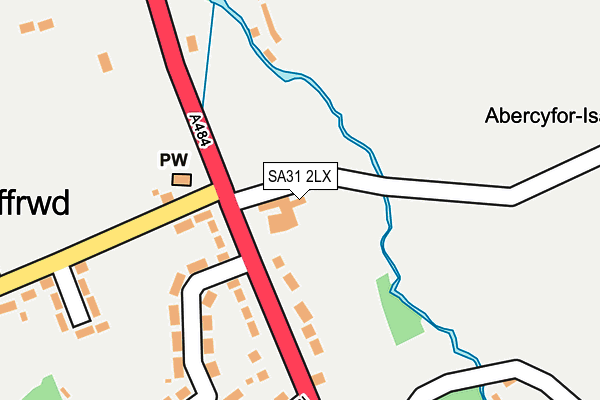 SA31 2LX map - OS OpenMap – Local (Ordnance Survey)