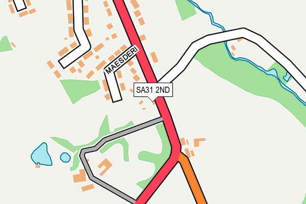 SA31 2ND map - OS OpenMap – Local (Ordnance Survey)