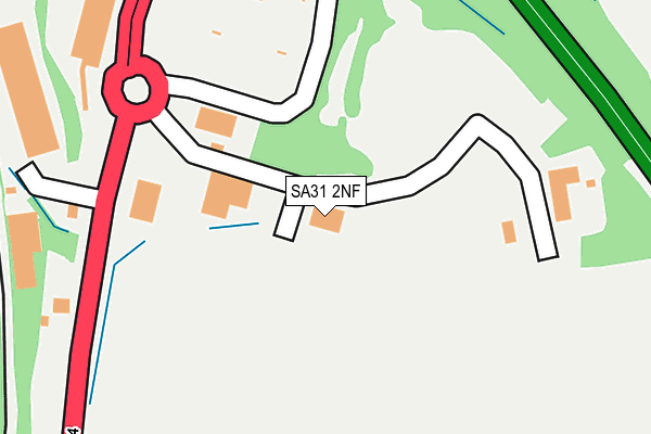 SA31 2NF map - OS OpenMap – Local (Ordnance Survey)