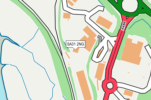 SA31 2NG map - OS OpenMap – Local (Ordnance Survey)