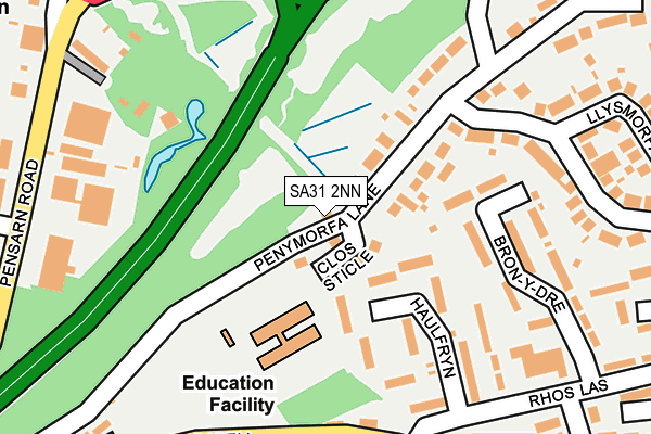 SA31 2NN map - OS OpenMap – Local (Ordnance Survey)