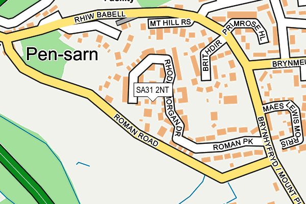 SA31 2NT map - OS OpenMap – Local (Ordnance Survey)