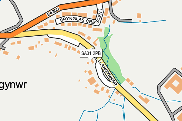 SA31 2PB map - OS OpenMap – Local (Ordnance Survey)