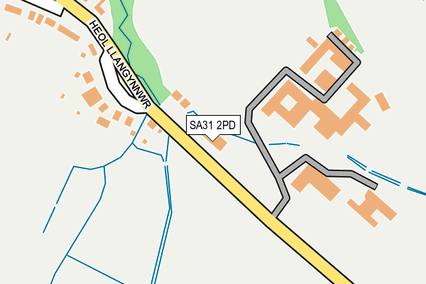 SA31 2PD map - OS OpenMap – Local (Ordnance Survey)