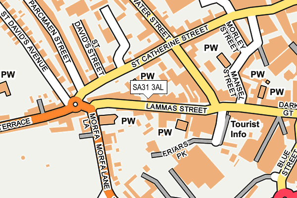 Map of D.S.W. HOMES LTD at local scale