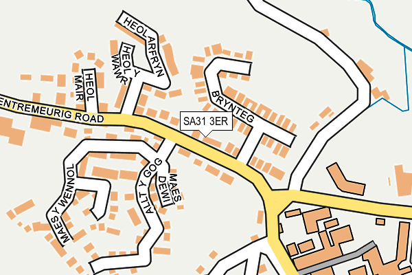 SA31 3ER map - OS OpenMap – Local (Ordnance Survey)