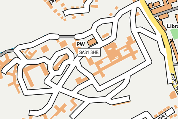 SA31 3HB map - OS OpenMap – Local (Ordnance Survey)