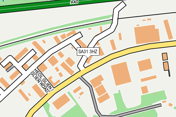 SA31 3HZ map - OS OpenMap – Local (Ordnance Survey)