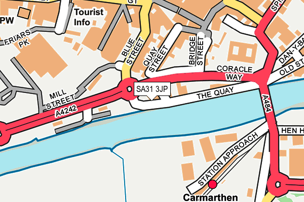 Map of BEILI GLAS CYF at local scale