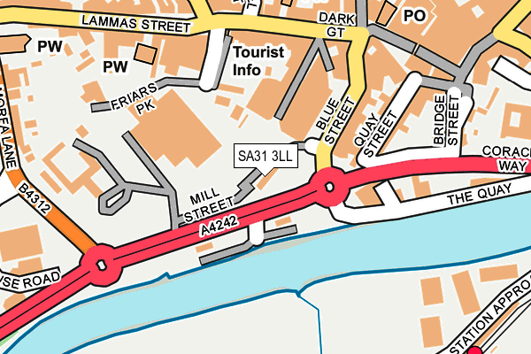 SA31 3LL map - OS OpenMap – Local (Ordnance Survey)