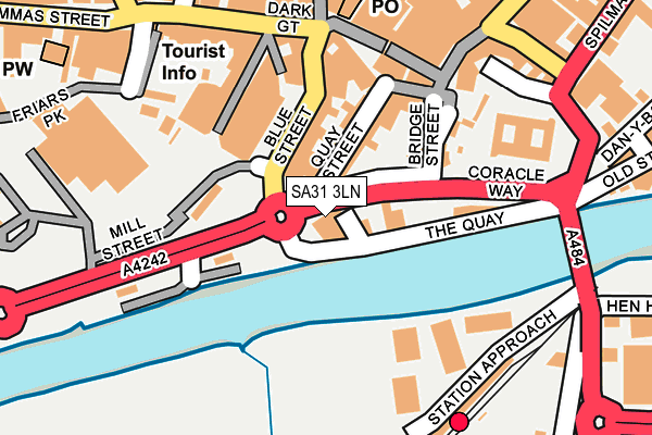 Map of EVANS BROS (ABERAERON) LIMITED at local scale