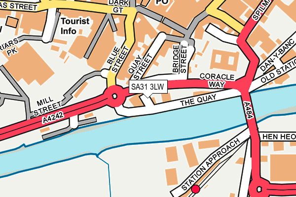 SA31 3LW map - OS OpenMap – Local (Ordnance Survey)