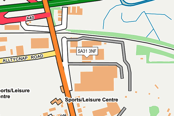 SA31 3NF map - OS OpenMap – Local (Ordnance Survey)