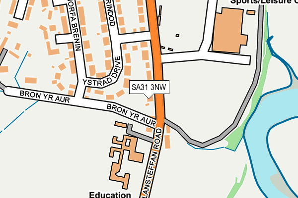 SA31 3NW map - OS OpenMap – Local (Ordnance Survey)