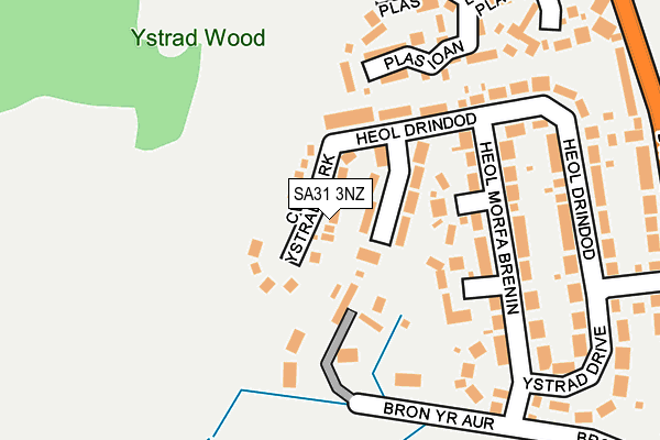 SA31 3NZ map - OS OpenMap – Local (Ordnance Survey)