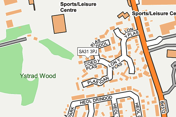 SA31 3PJ map - OS OpenMap – Local (Ordnance Survey)
