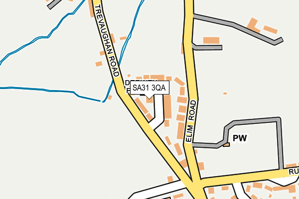 SA31 3QA map - OS OpenMap – Local (Ordnance Survey)