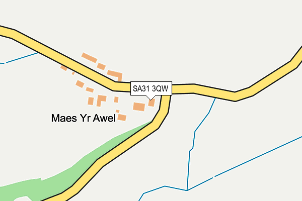 SA31 3QW map - OS OpenMap – Local (Ordnance Survey)