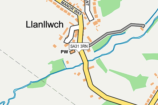 SA31 3RN map - OS OpenMap – Local (Ordnance Survey)
