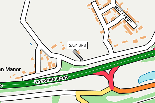 SA31 3RS map - OS OpenMap – Local (Ordnance Survey)