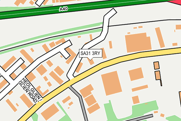 SA31 3RY map - OS OpenMap – Local (Ordnance Survey)
