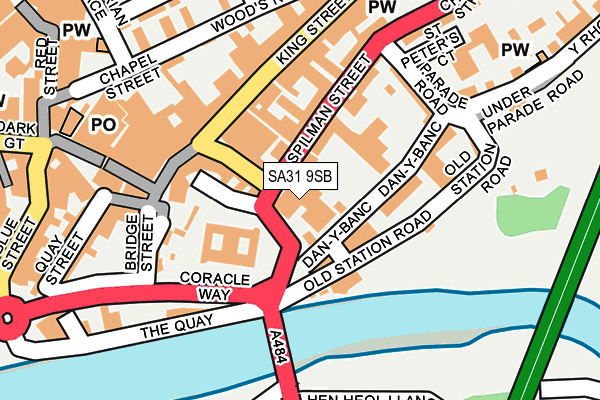 SA31 9SB map - OS OpenMap – Local (Ordnance Survey)