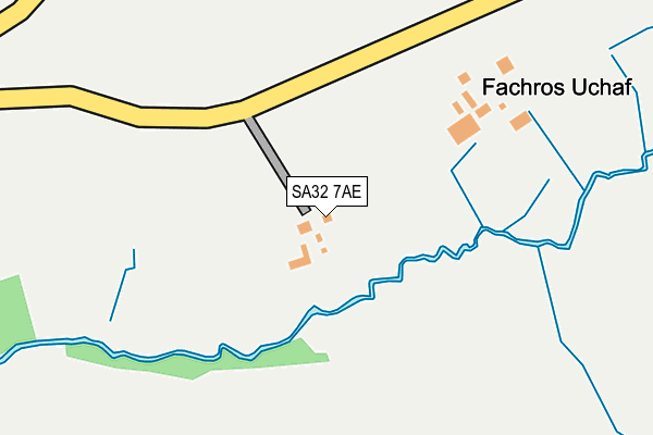 SA32 7AE map - OS OpenMap – Local (Ordnance Survey)
