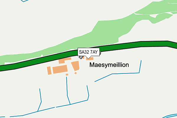 SA32 7AY map - OS OpenMap – Local (Ordnance Survey)