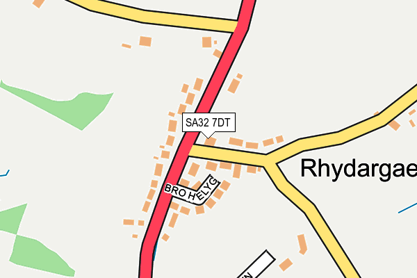 SA32 7DT map - OS OpenMap – Local (Ordnance Survey)