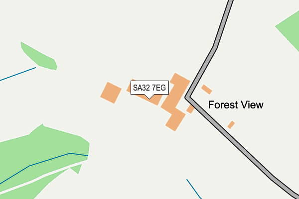 SA32 7EG map - OS OpenMap – Local (Ordnance Survey)