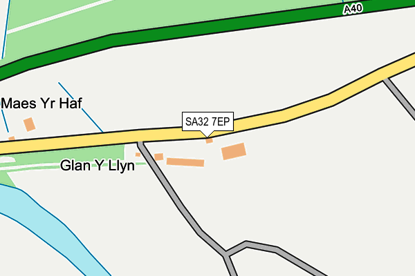 SA32 7EP map - OS OpenMap – Local (Ordnance Survey)