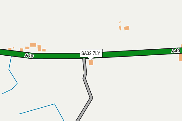 SA32 7LY map - OS OpenMap – Local (Ordnance Survey)