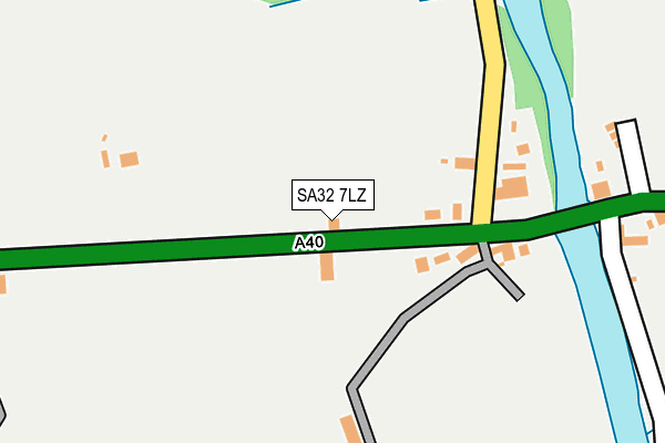 SA32 7LZ map - OS OpenMap – Local (Ordnance Survey)