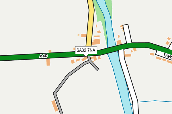 SA32 7NA map - OS OpenMap – Local (Ordnance Survey)