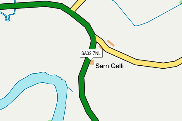 SA32 7NL map - OS OpenMap – Local (Ordnance Survey)