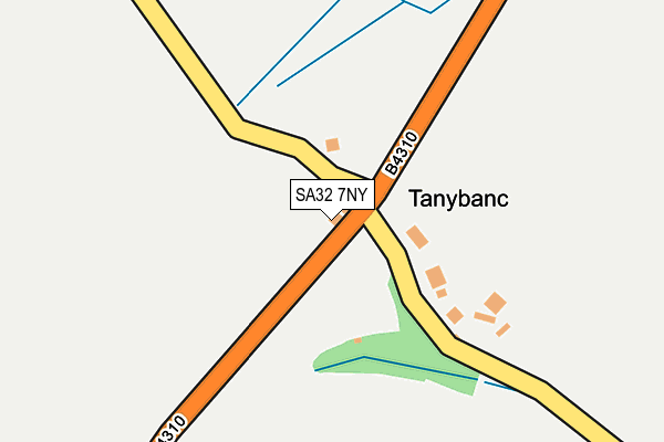 SA32 7NY map - OS OpenMap – Local (Ordnance Survey)