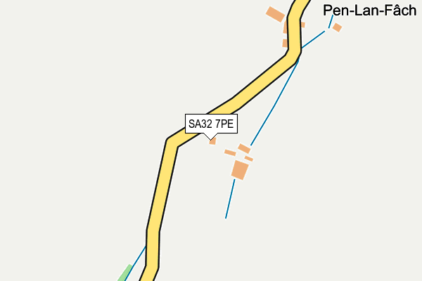 SA32 7PE map - OS OpenMap – Local (Ordnance Survey)