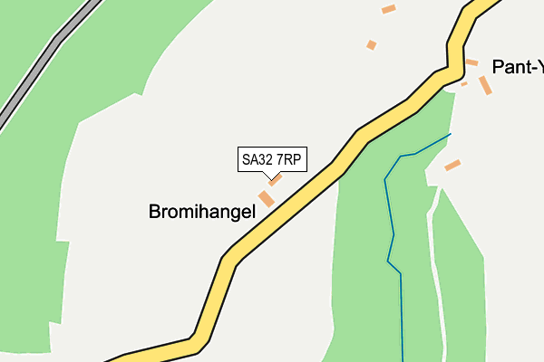 SA32 7RP map - OS OpenMap – Local (Ordnance Survey)