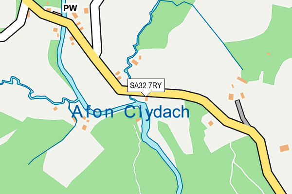 SA32 7RY map - OS OpenMap – Local (Ordnance Survey)