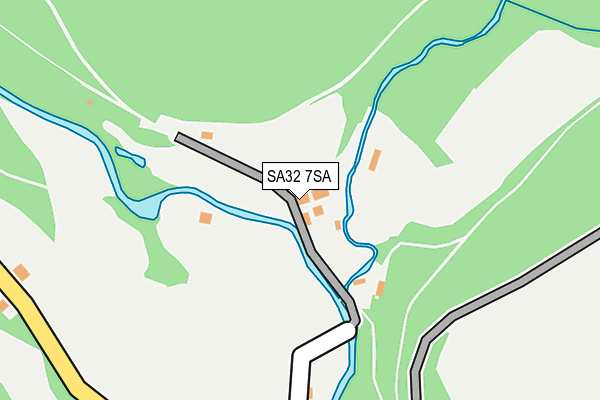 SA32 7SA map - OS OpenMap – Local (Ordnance Survey)