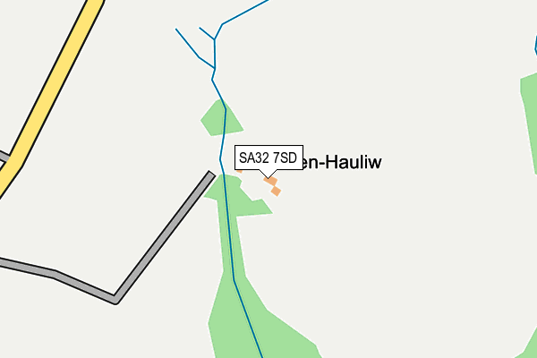 SA32 7SD map - OS OpenMap – Local (Ordnance Survey)