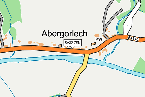 SA32 7SN map - OS OpenMap – Local (Ordnance Survey)