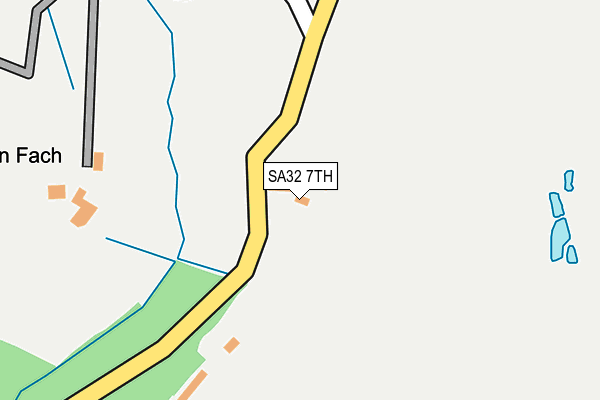 SA32 7TH map - OS OpenMap – Local (Ordnance Survey)