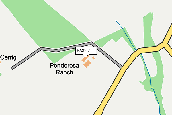 SA32 7TL map - OS OpenMap – Local (Ordnance Survey)