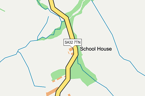 SA32 7TN map - OS OpenMap – Local (Ordnance Survey)