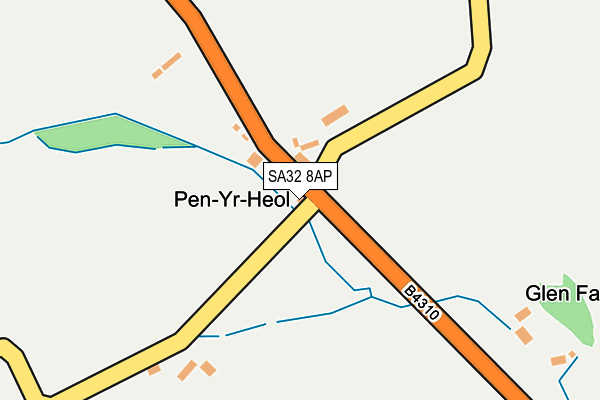 SA32 8AP map - OS OpenMap – Local (Ordnance Survey)