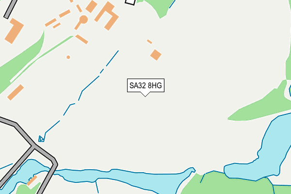 SA32 8HG map - OS OpenMap – Local (Ordnance Survey)