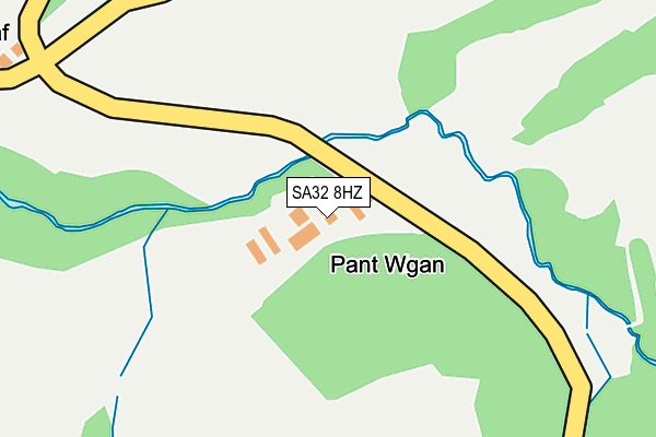 SA32 8HZ map - OS OpenMap – Local (Ordnance Survey)